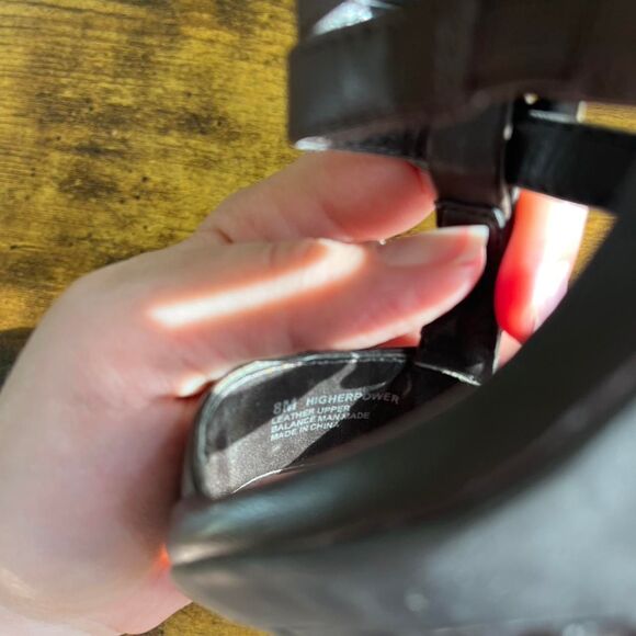 Aerosoles Heel Sandals Women's 8 Gold Brown Suede Leather - Picture 5 of 5